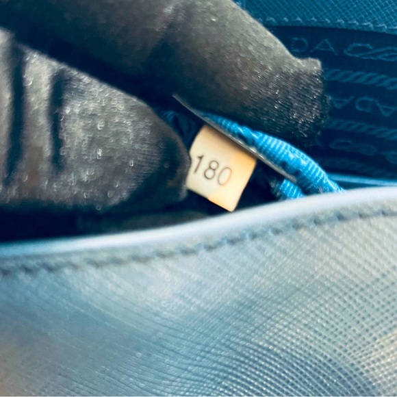 12 Prada Galleria Baltic Blue Saffiano Large Tote - Picture 9 of 11